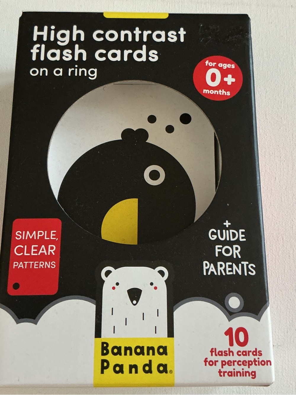 High Contrast Flash Cards - Black, White & Yellow